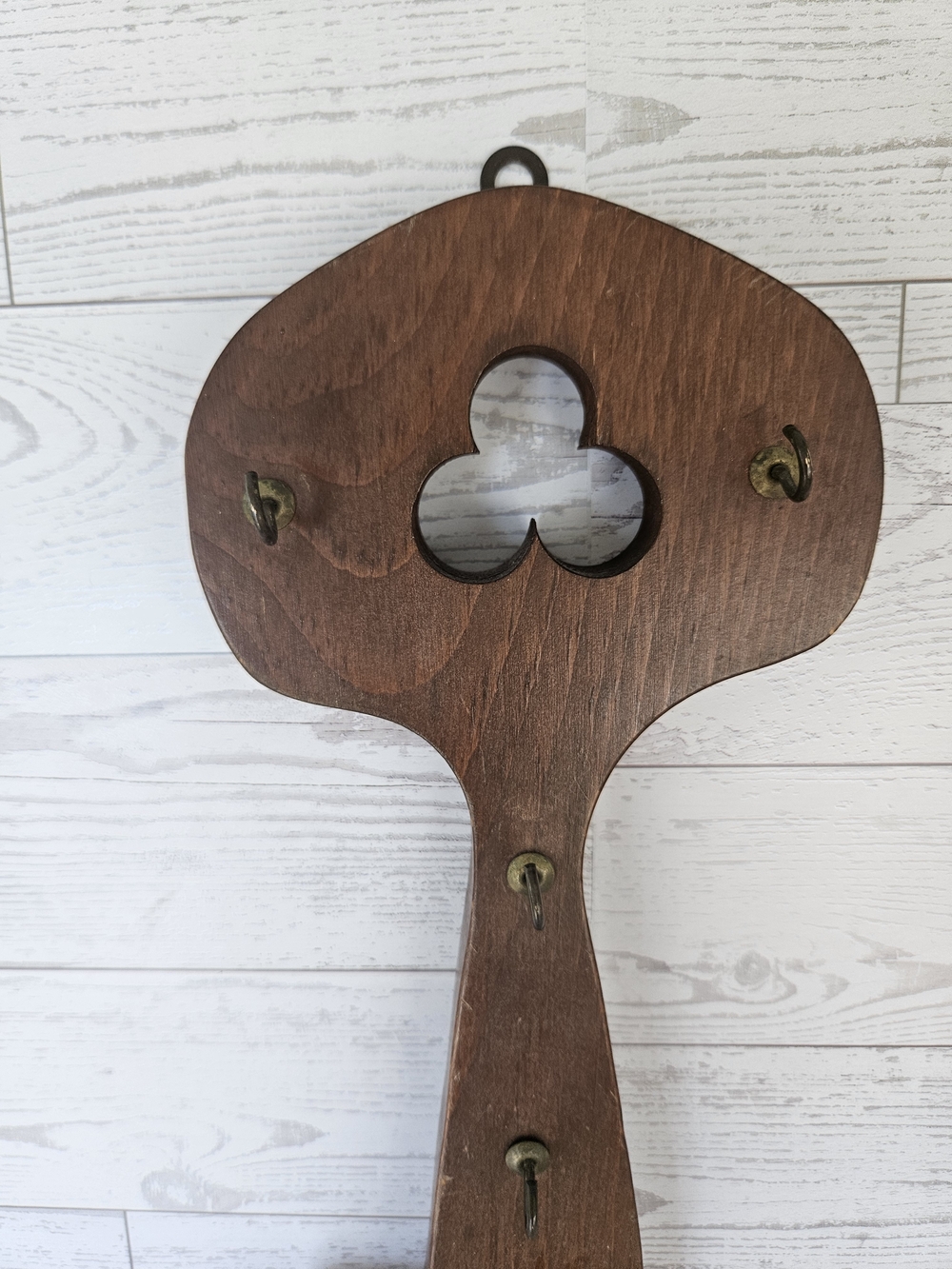 VINTAGE WOODEN KEY HOLDER - Picture 2 of 7